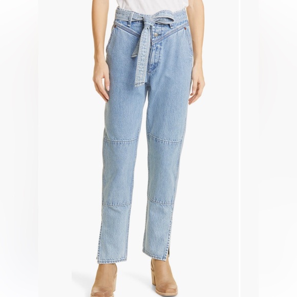 Rag & Bone Mia Yoke Straight Leg Jeans - Picture 2 of 8